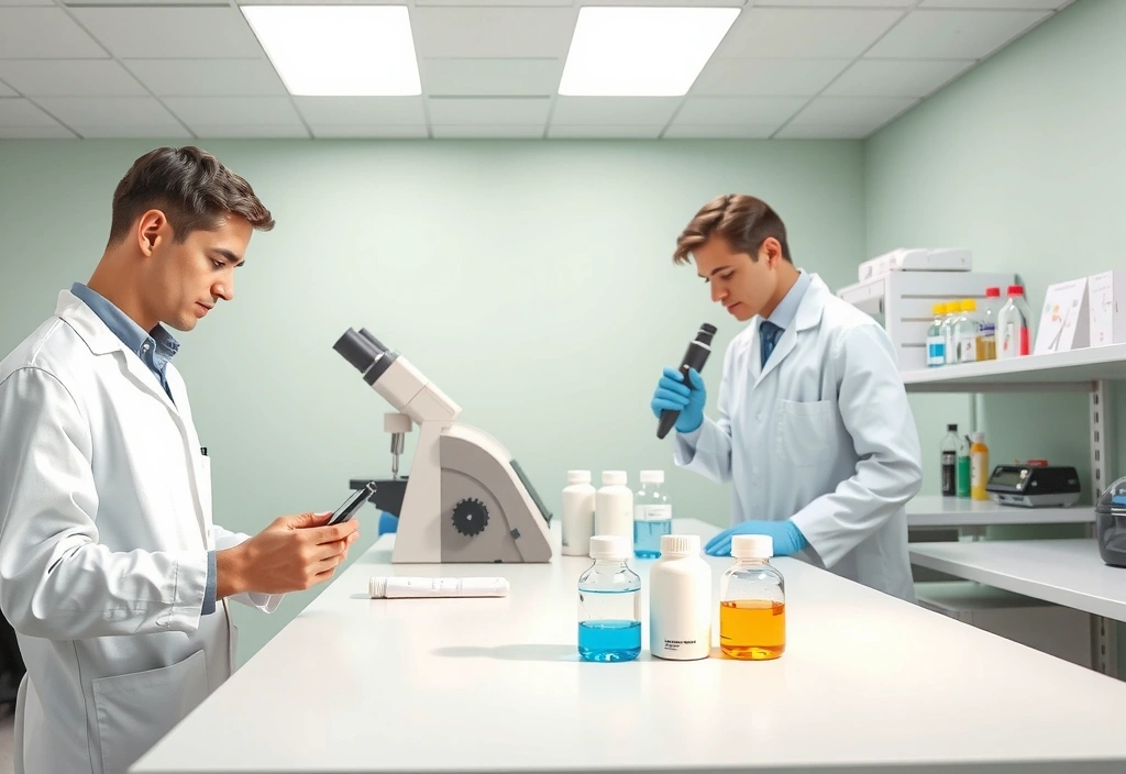 Zespół badawczy Vitalmannbf w laboratorium